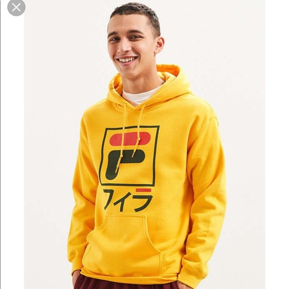 fila hoodie yellow